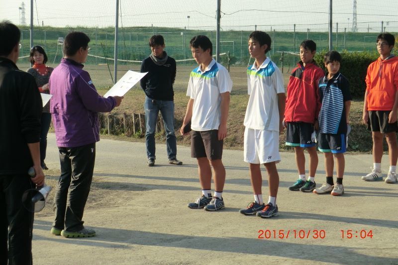 ダブルス試合結果 平成２７件度 埼玉県中学校新人体育大会 硬式テニス 川口市立西中学校 硬式テニス活動日誌